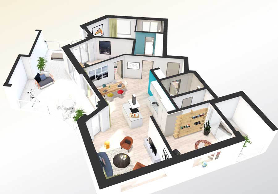 3d floor plan online Apartment