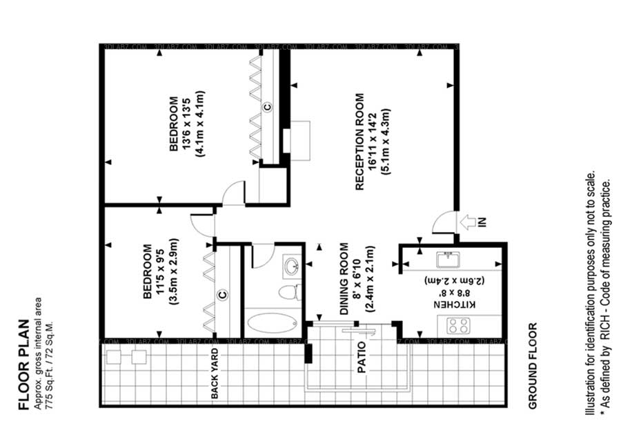 2D Floor Plan Outsourcing India