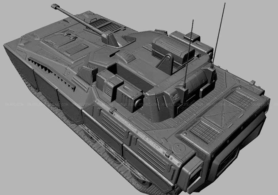 Battle Tank 3D Modelling