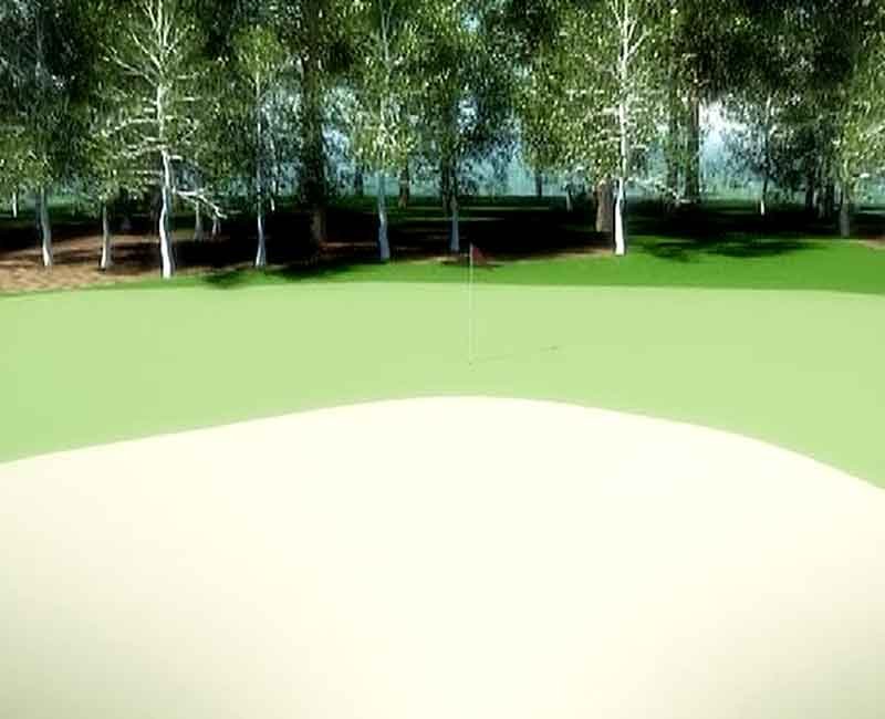 3d rendering from golf course virtal 3d walkthrough, nederlands