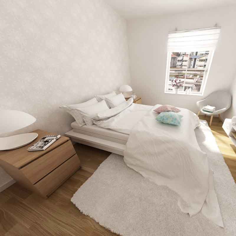 360 degree view for a bedroom