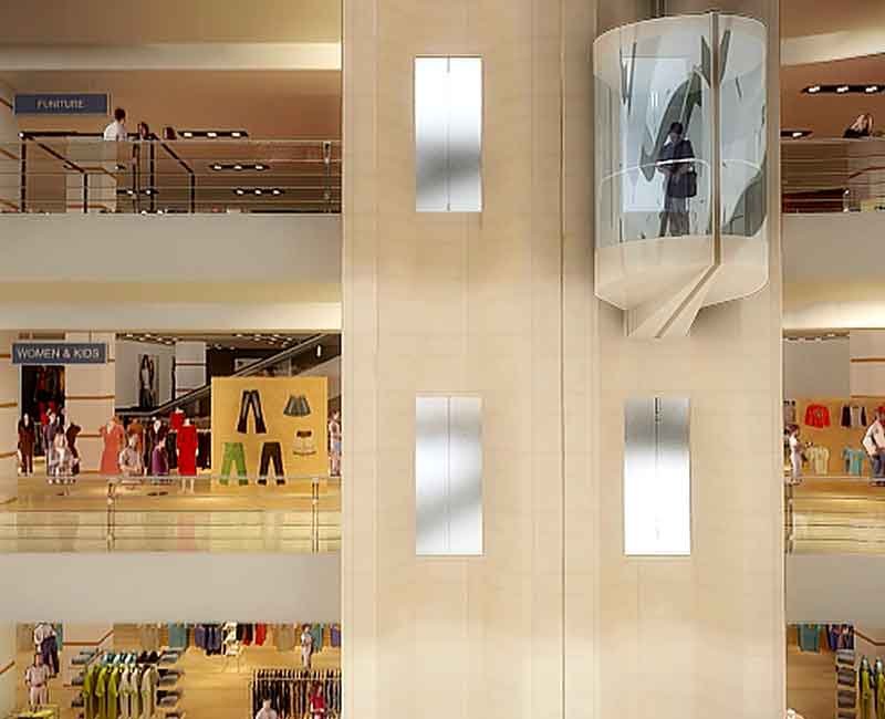 Shopping mall interior 3d design