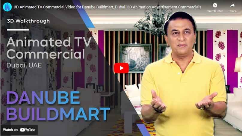 animated tv commercial for danube buildmart, dubai