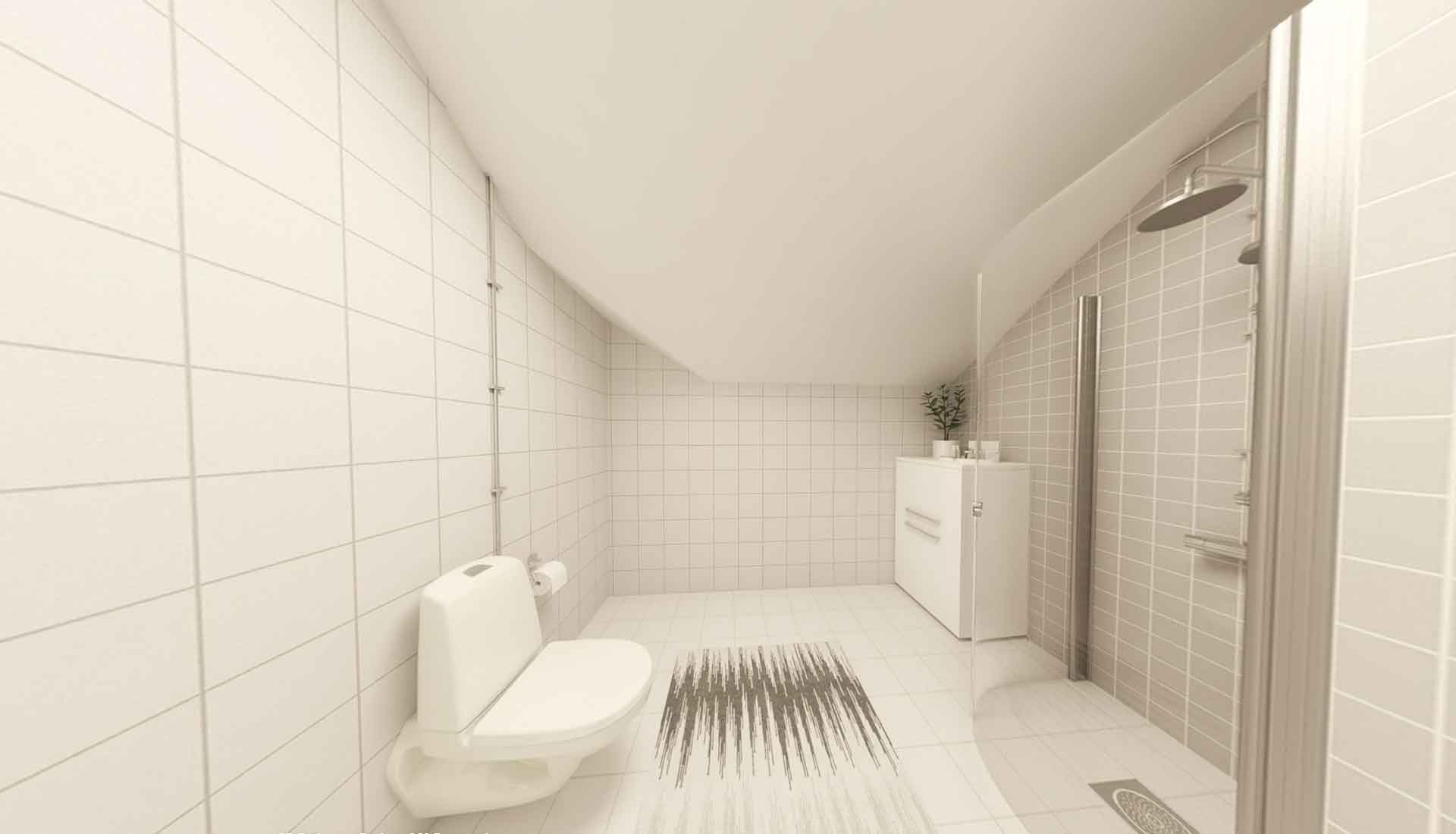 360 degree 3d design and rendering for a bathroom