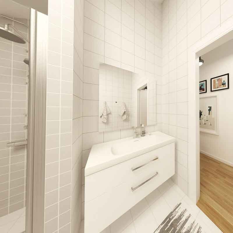 bathroom 360 degree design for 3D virtual tour