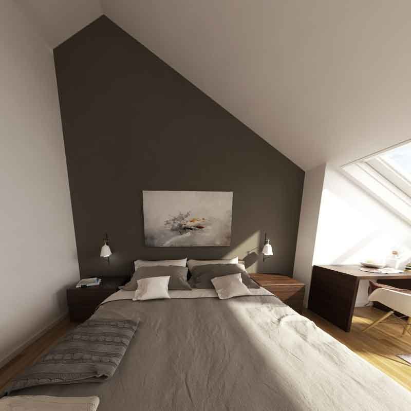 bedroom 360 rendering for vr tour