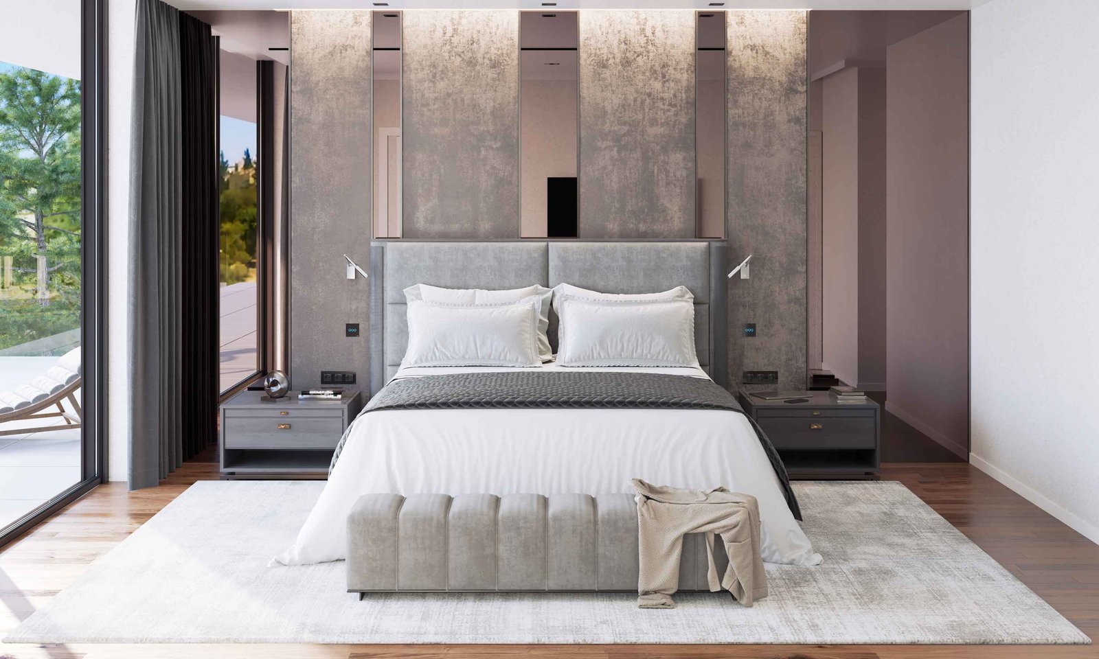 Bedroom 3D visualization