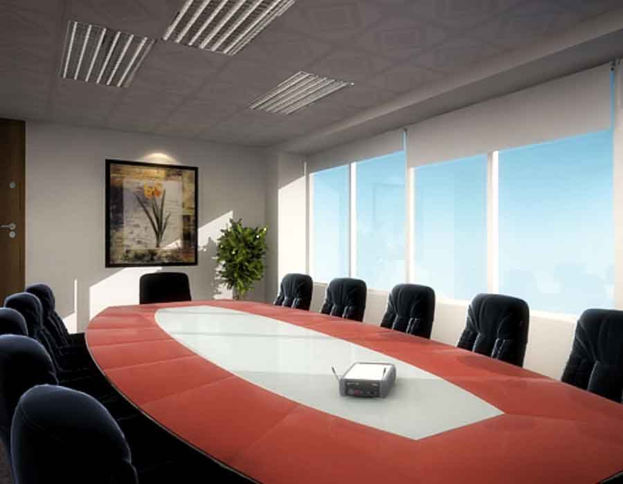 Business park conference room 3d rendering