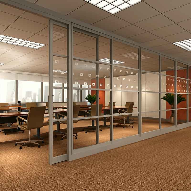 Office interior 3D rendering for a business park in Bangalore, India