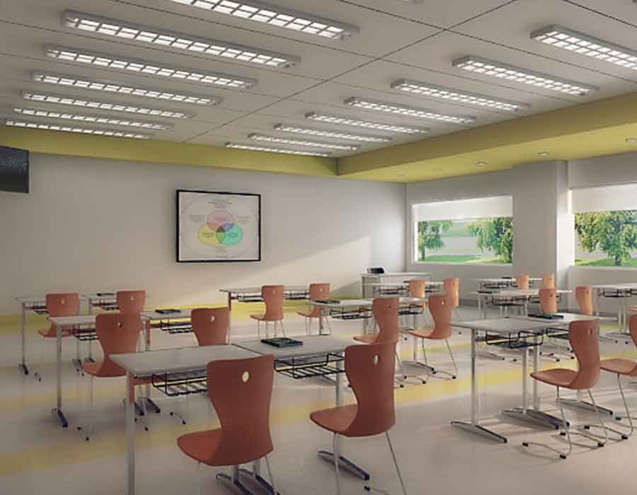 3d interior design for STC technical school, Al Ain, U.A.E