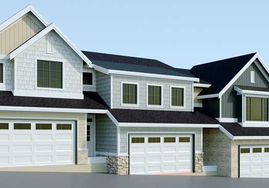 building 3d model with colours and materials added to it