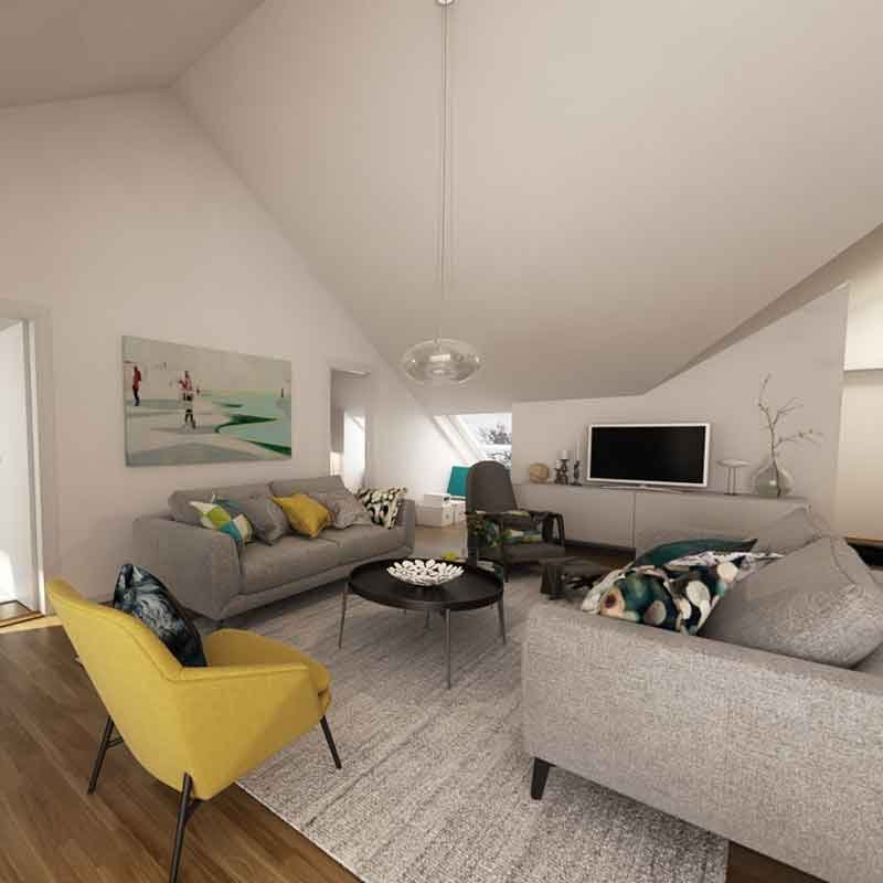 360 degree view of living room