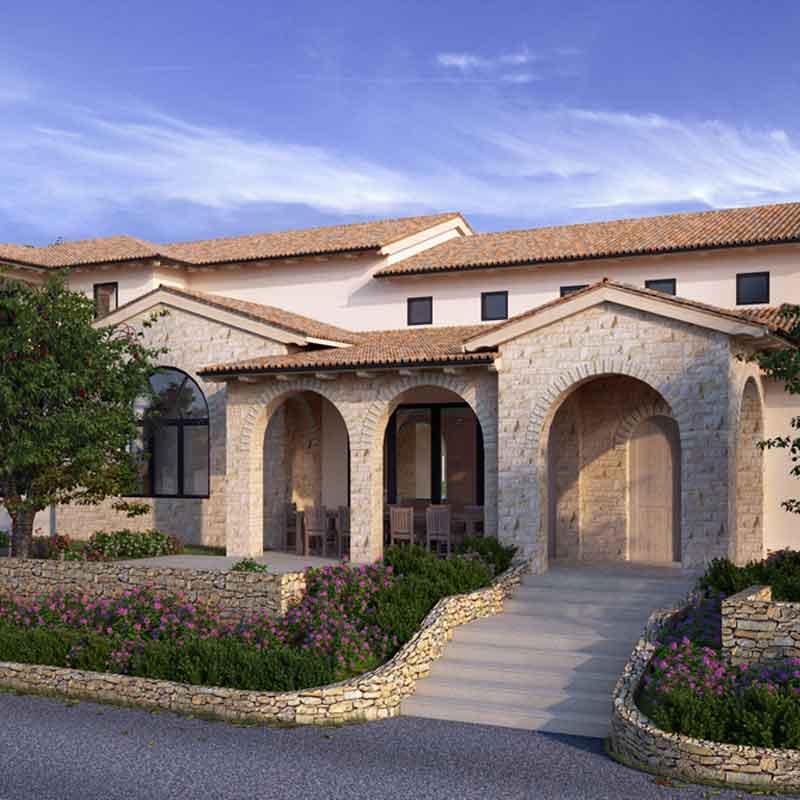 Exterior 3D perspective view of a Home in Agoura Hills, California