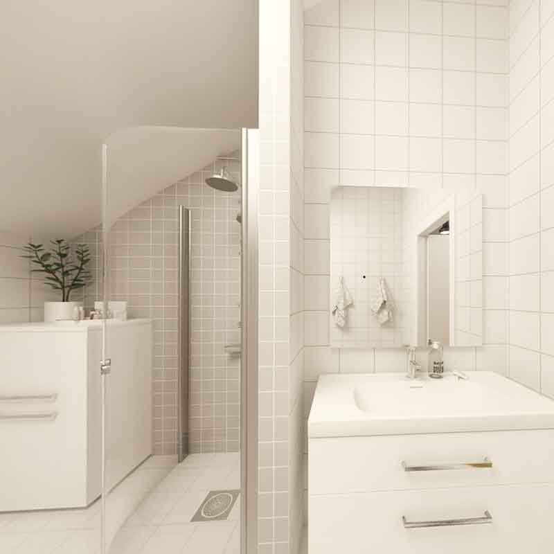360 degree design and rendering for a home bathroom