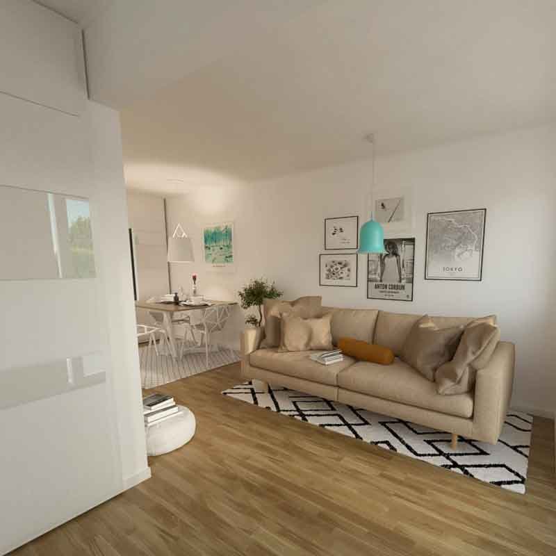 home interior design 360 degree panormaic rendering