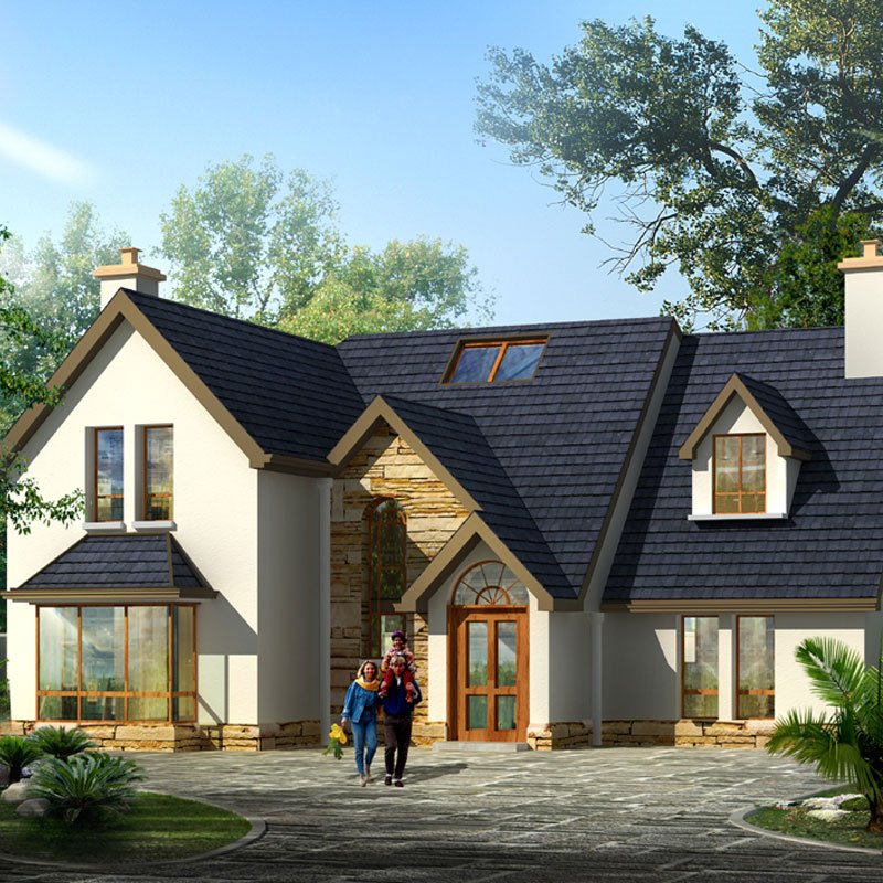 Exterior 3d perspective view of a house in Kinnity, Ireland