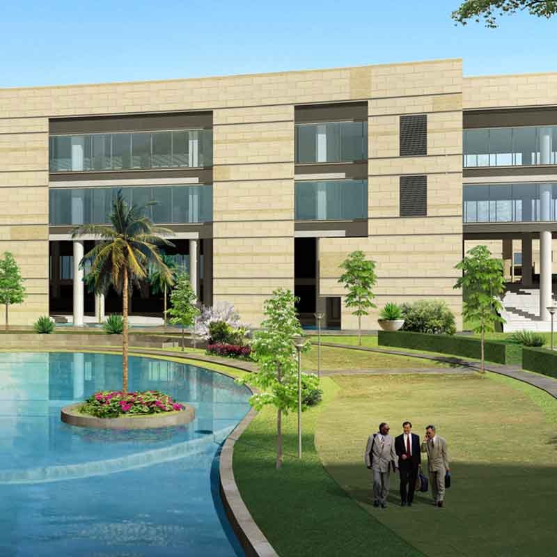 Exterior 3D view of a IT Park in Bangalore, India