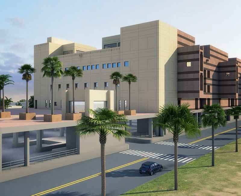 3D render view of urban development project in saudi arabia