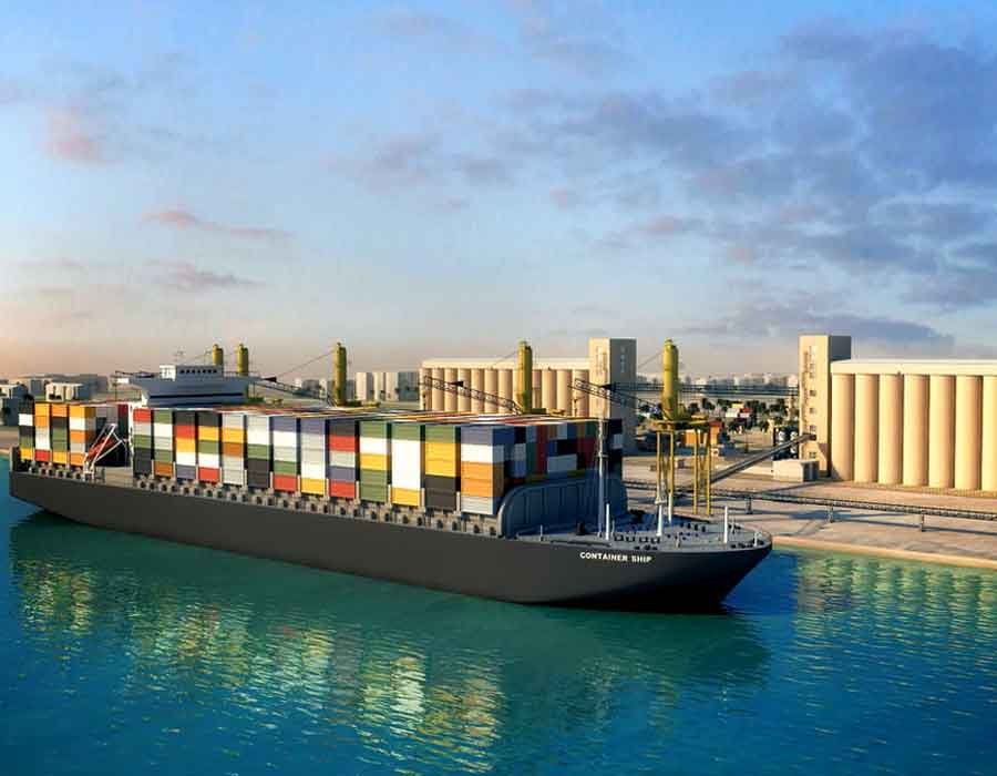 Sea Port 3D rendering for King Abdullah Economic City, Saudi Arabia
