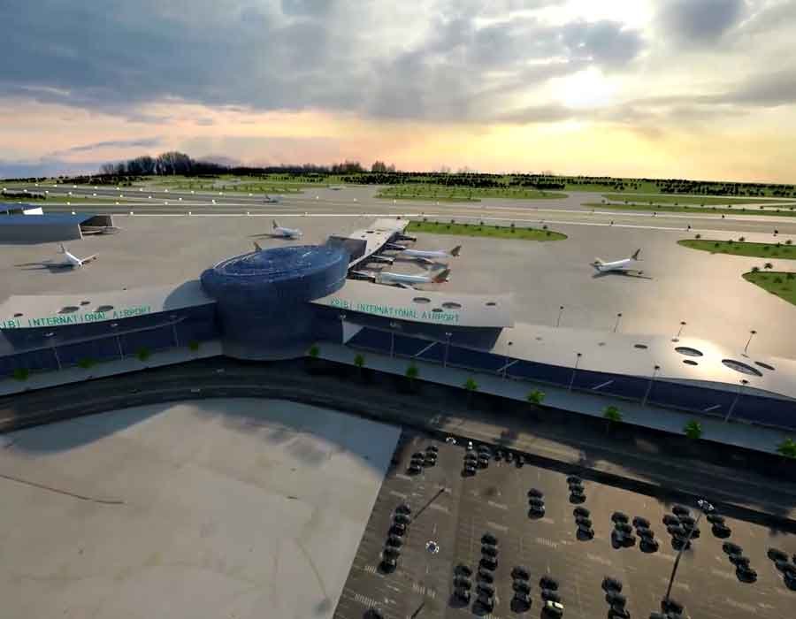 Airport 3D still render view from Kribi SEZ, Cameroon