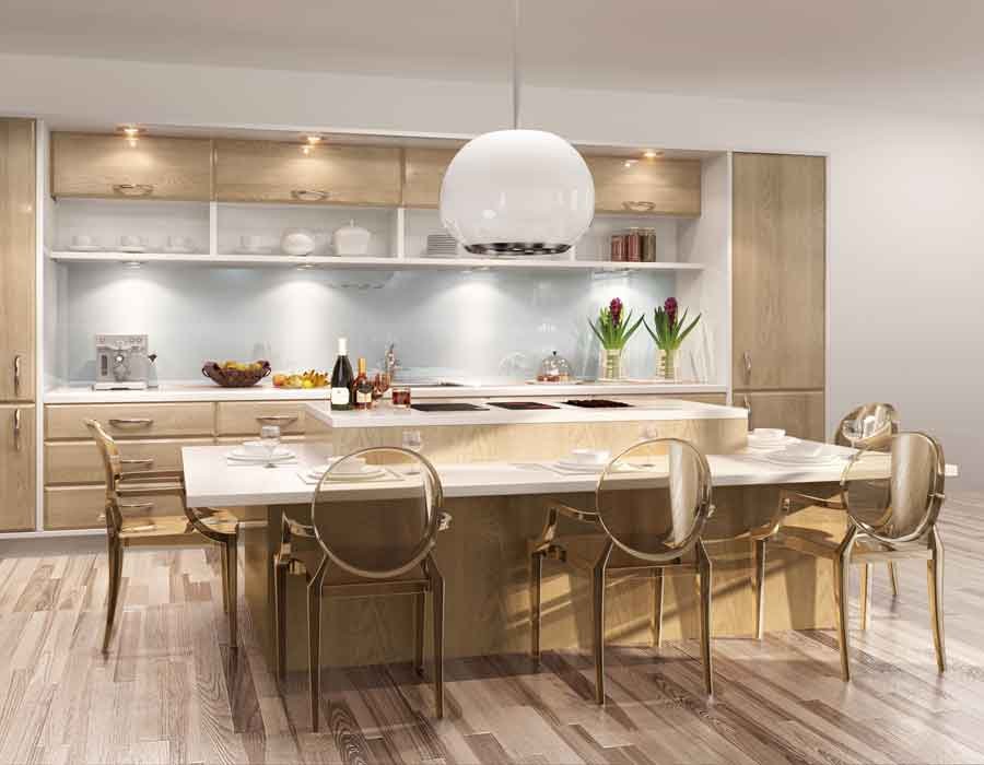 Kitchen 3D render view