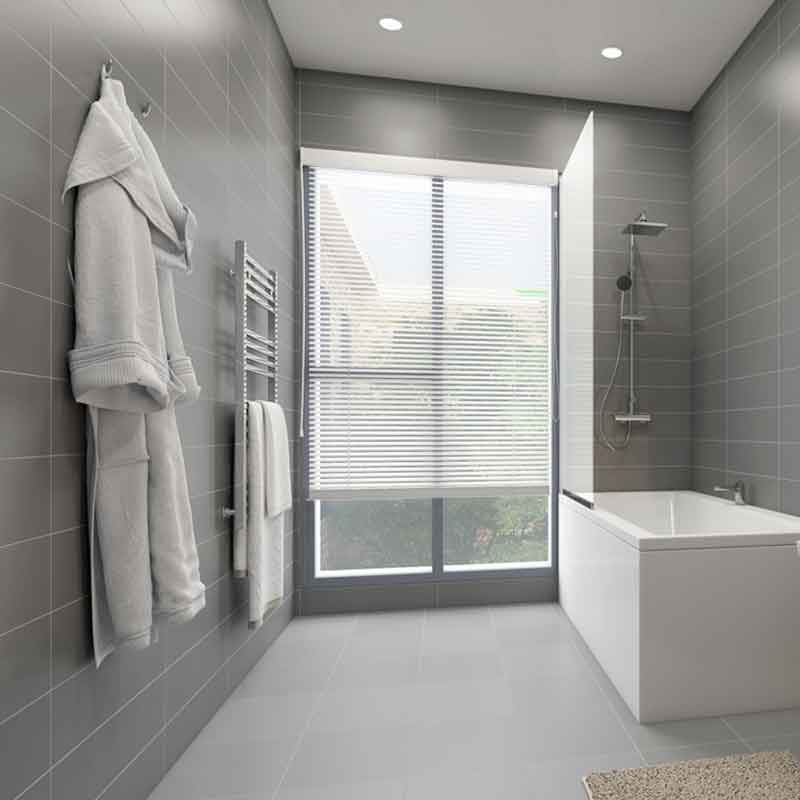 Loft bathroom design and 3D rendering for an apartment in London