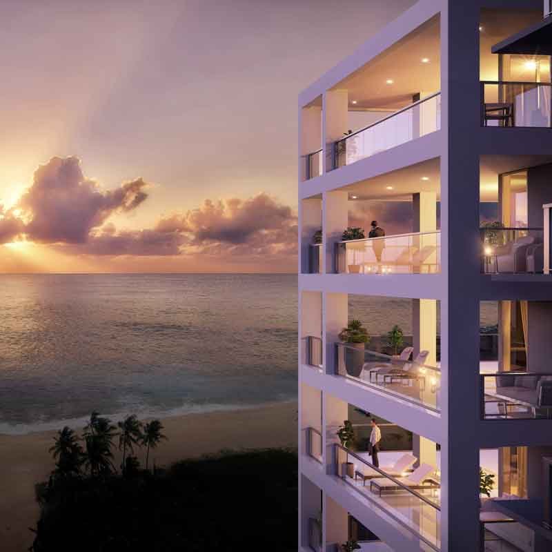 3D design and rendering for a luxury apartment in Hikkaduwa, Sri Lanka