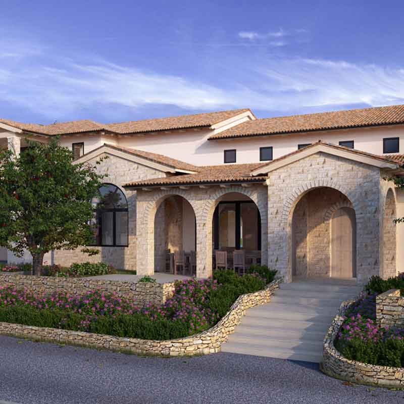3D rendered image for a luxury bungalow in Agoura Hills, California
