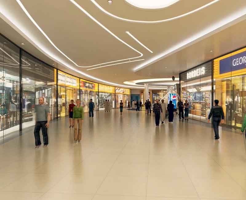 3D view from shopping mall walkthrough tour