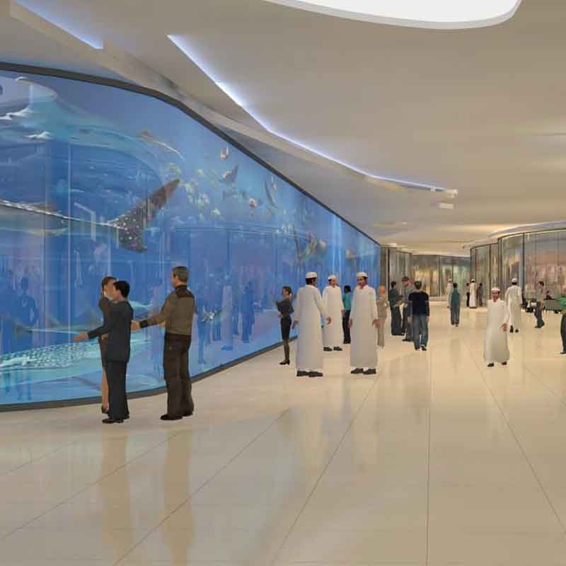 Mall aquarium 3d design and rendering