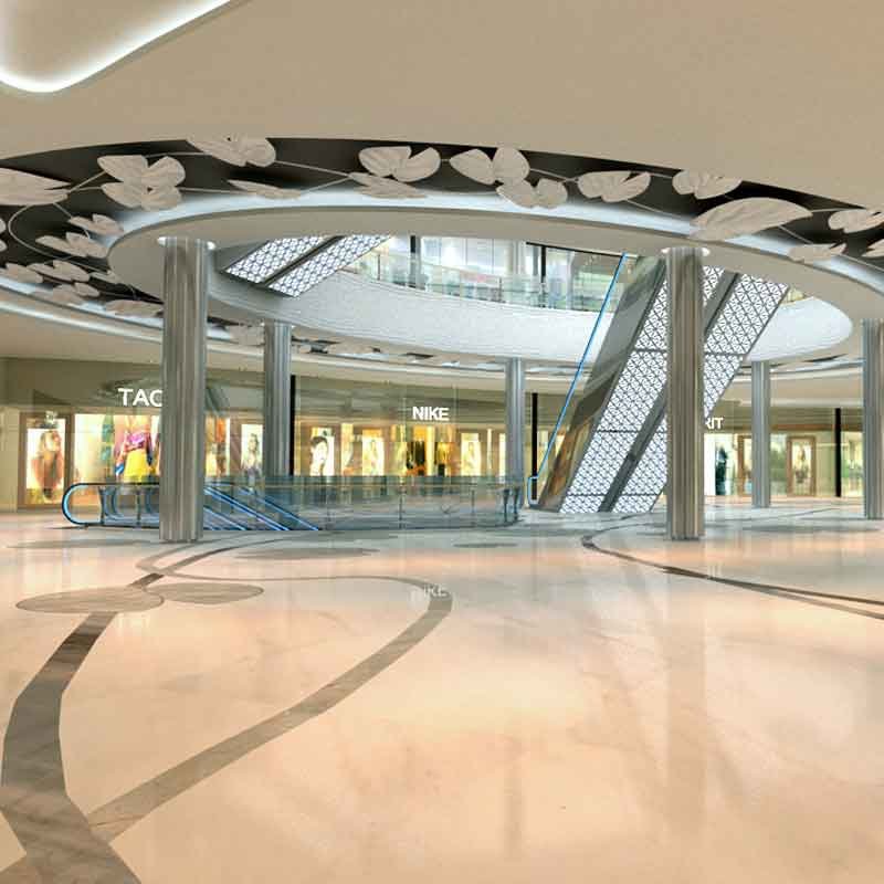 Mall entrance 3d design and rendering