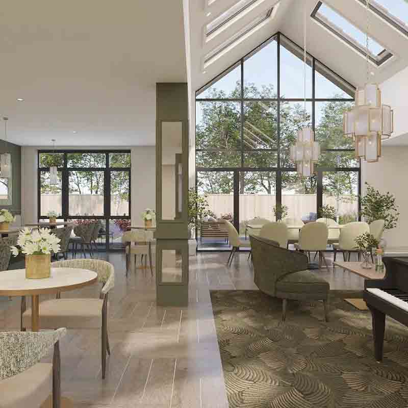 A still 3D render image from care home 3d walkthrough animation london,uk