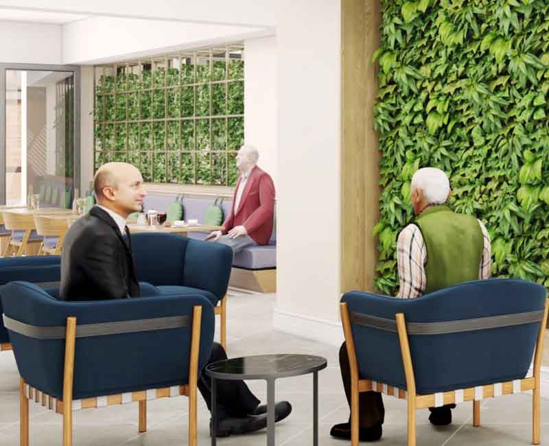 3D still view from a retirement home vr tour