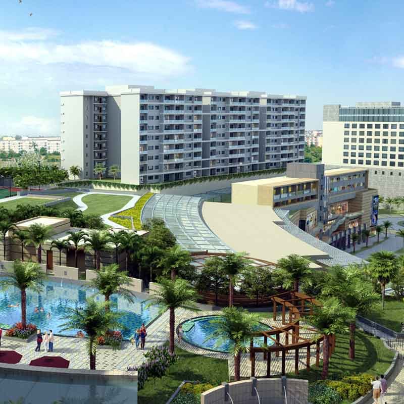 Exterior 3D design and rendering for Phoenix Market City Mall, Chennai, India
