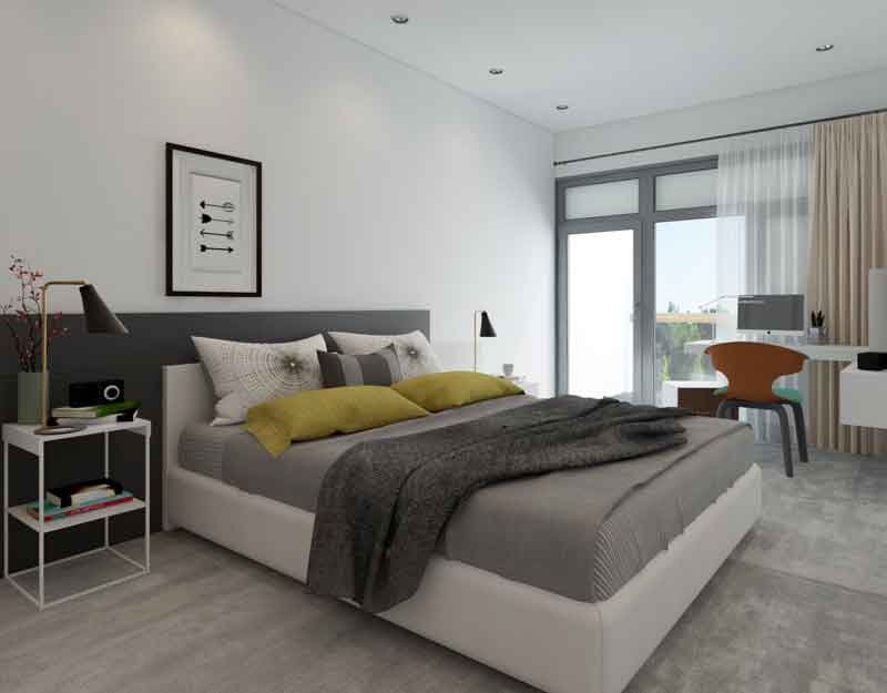 an interior 3d rendering from Townsville Townhome 3D walkthrough tour in Bangalore, India
