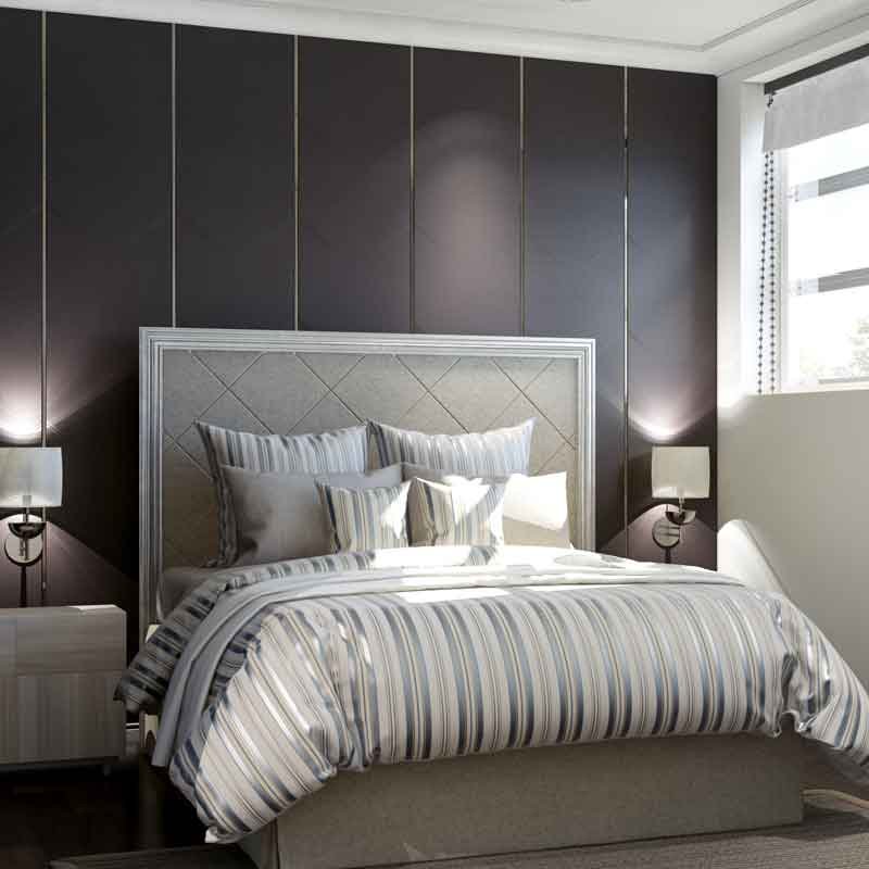 bedroom 3d rendering for a townhouse in Gachnang, Switzerland