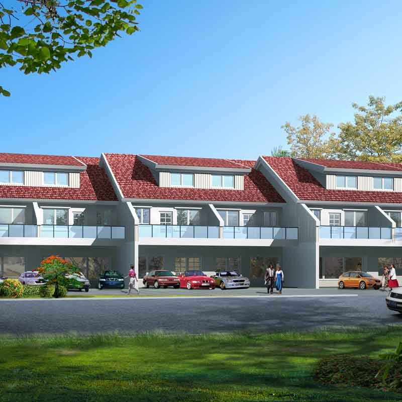 Townhouse 3d design and rendering for BJÖRN, Bergen, Norway