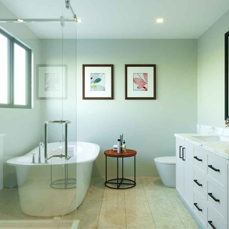 bathroom 3d design and rendering for a villa interior 3d design project in Abbotsford, Canada
