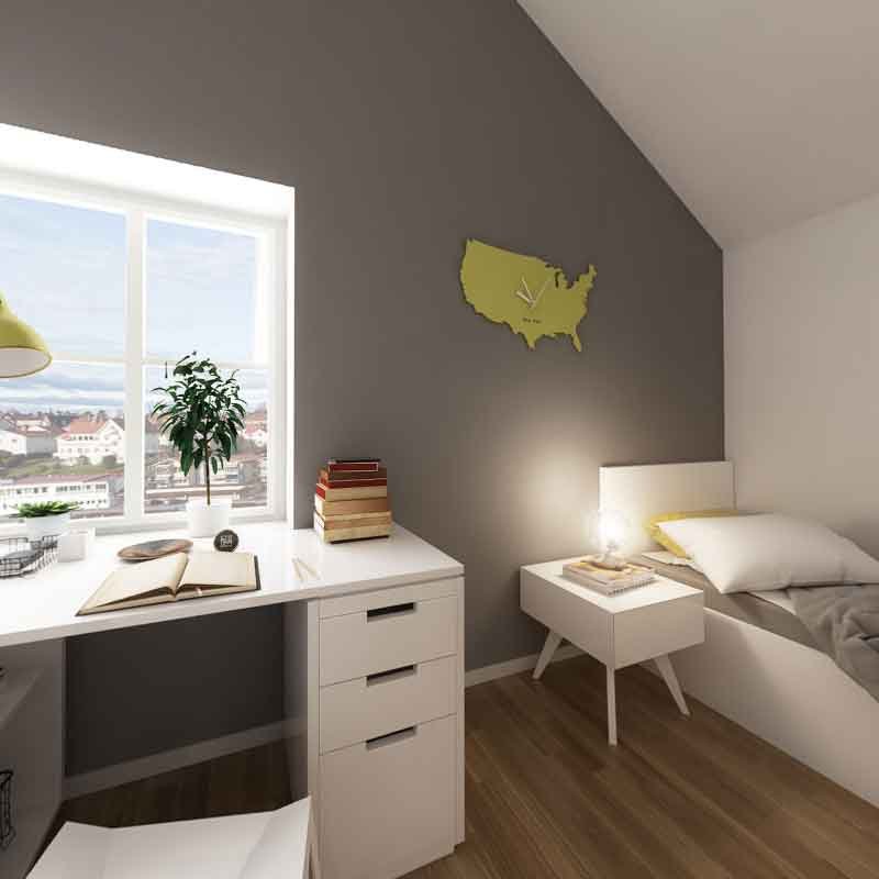 villa bedroom 360 degree 3d visualization