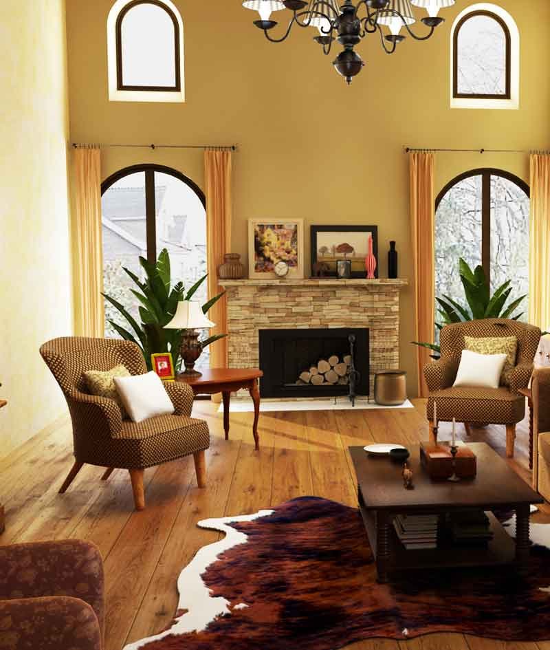 Virtual home staging 3d render view
