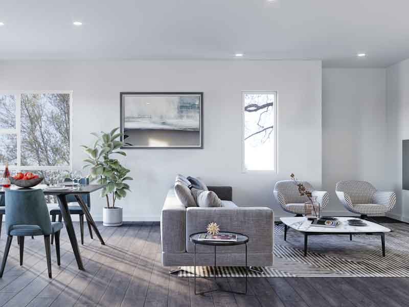 real estate 3d tour of an apartment interior
