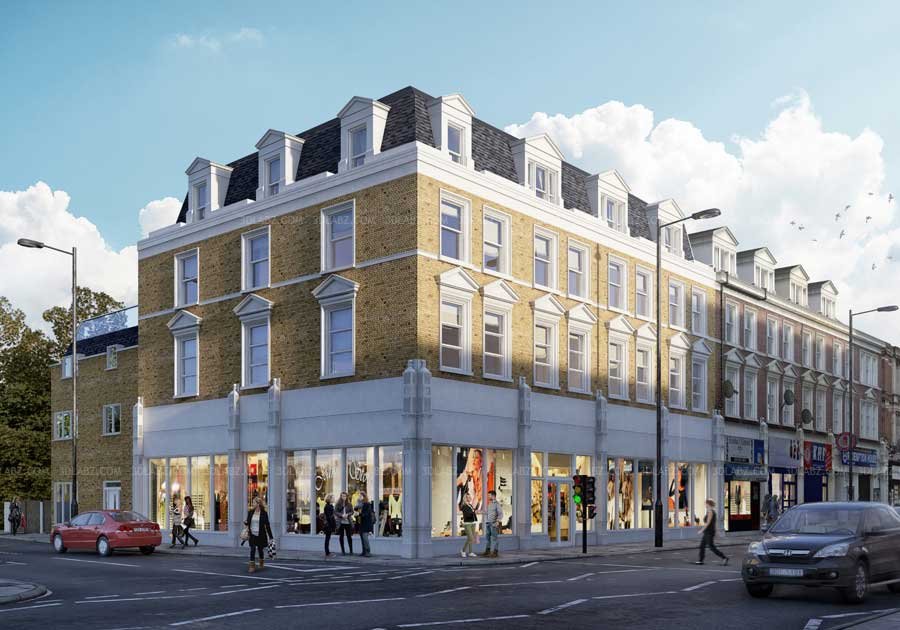 Exterior rendering London