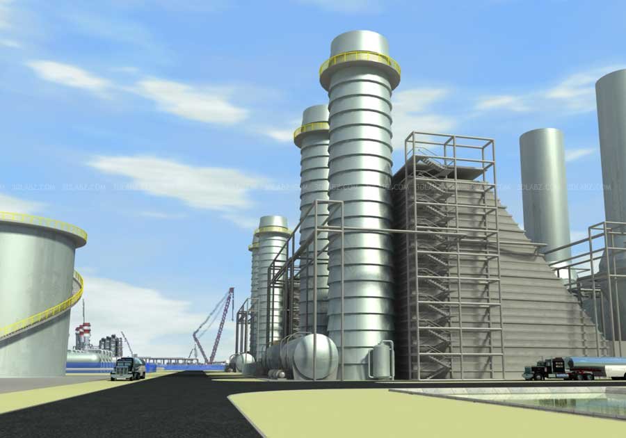 Power Plant 3D Rendering