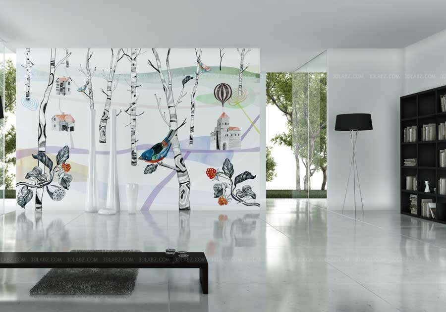 Wallpaper Design For Living Room In India | Baci Living Room