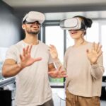 architects watching 360 degree virtual tour