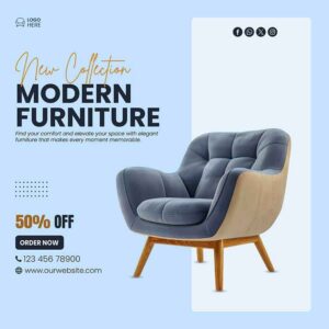 3D rendering for furniture catalogues showcasing photorealistic furniture