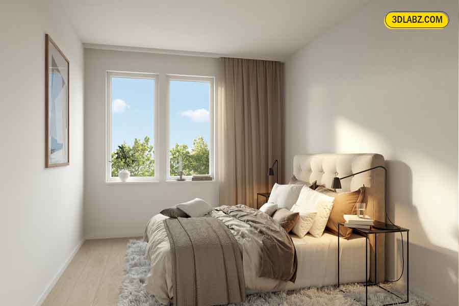 Bedroom 3D Interior Visualization Abbotsford bedroom 3d interior rendering for an apartment in abbotsford canada