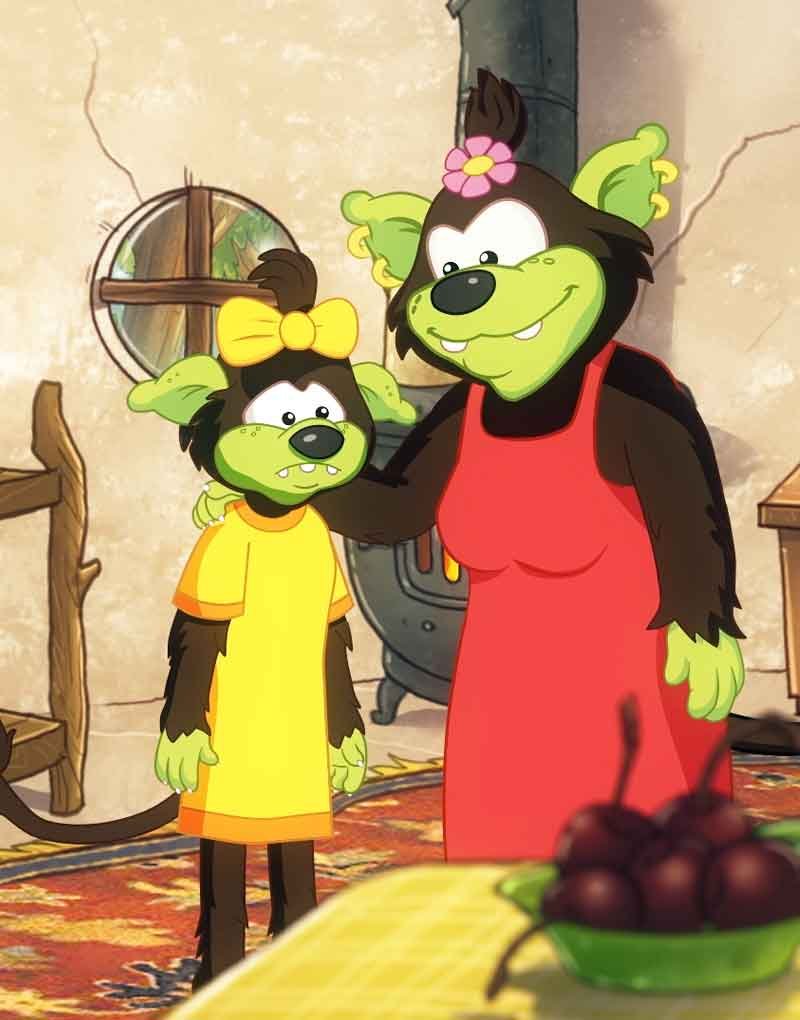 Characters from 2d cutout animation