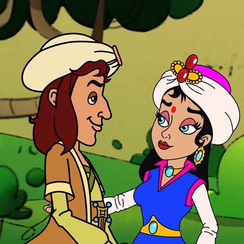 A still render from the 2D cartoon animation film