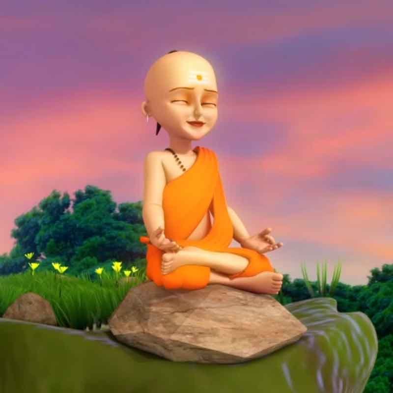 3D character scene rendered from Chanakya animated advertisement